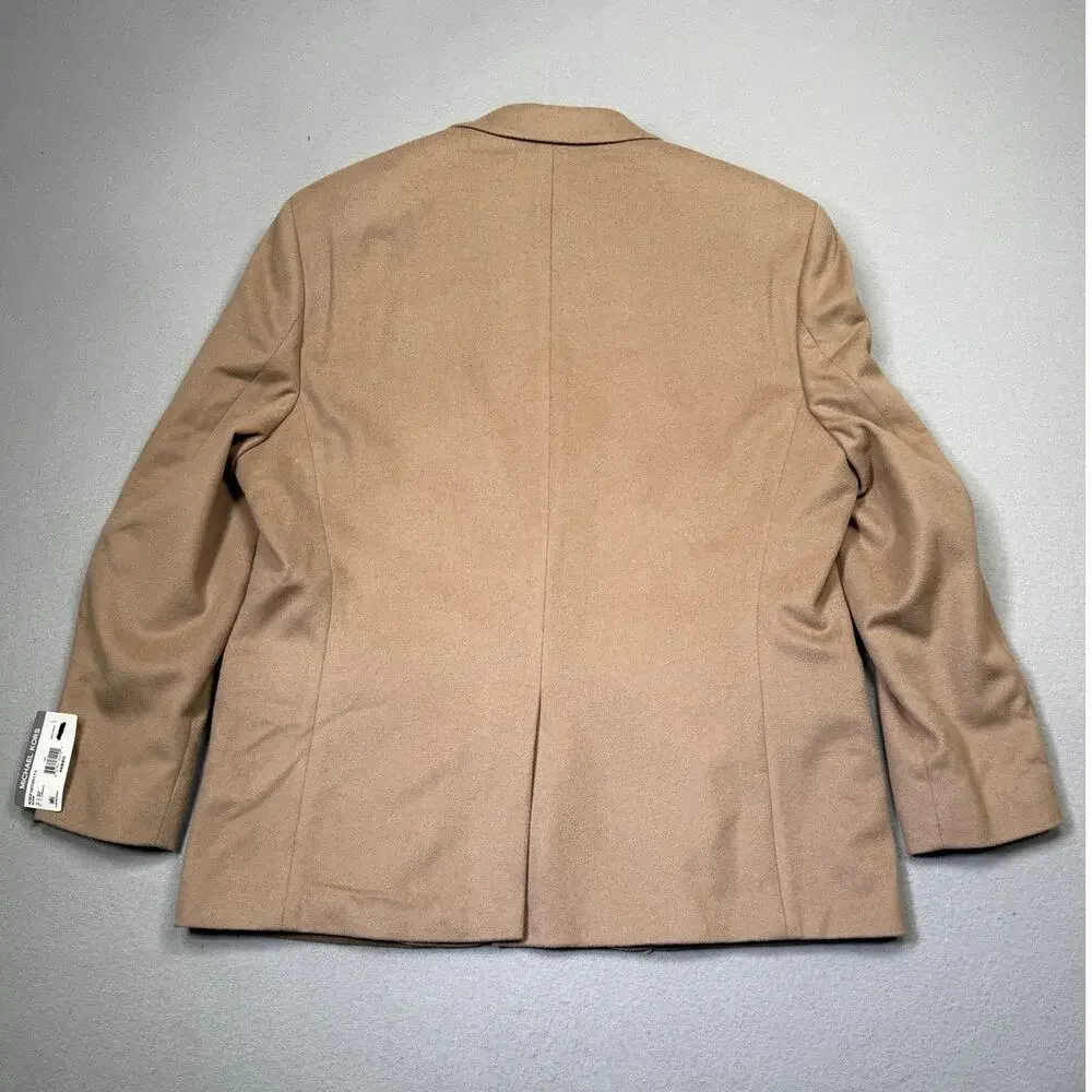 Michael Kors Men's Wool Cashmere Blend Lux Classic-Fit Sport Coat Camel 46R $395